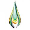 Accent Plus Teardrop Art Glass Sculpture - 9 inches