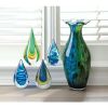 Accent Plus Teardrop Art Glass Sculpture - 9 inches