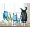 Accent Plus Teardrop Art Glass Sculpture - 9 inches