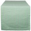 DII Bright Green Striped Seersucker Table Runner - 72 inches