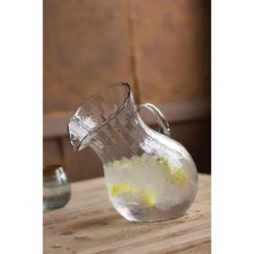 Ribbed Tilted Pitcher