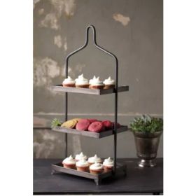 Three-Tiered Metal Display