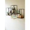 Metal And Wood Cubed Wall Wine Bar