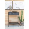 Metal Side Table With Drawer