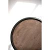 Metal Bar Stool With Round Wooden Seat