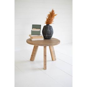 Round Wooden Side Table