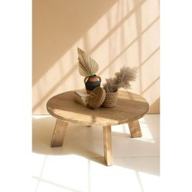 Round Wooden Coffee Table
