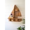 Wooden Sailboat Wall Shelf