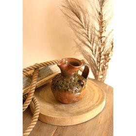 Clay Green Glaze Pitcher