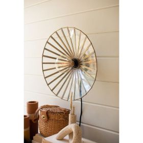 Glass And Iron Wall Sconce Lamp