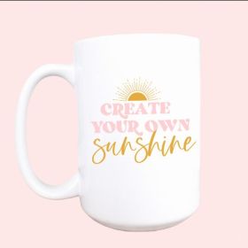 Create your own sunshine ceramic coffee mug