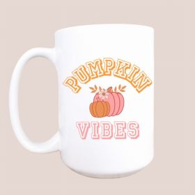 Pumpkin season ceramic coffee mug