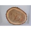 Log Slice Slab for Charcuterie board, Cake Stand, Cutting Board, Food Serving, or Center Piece, NO Legs, With Bark