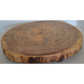 Rustic Log Slice Charcuterie board, Cutting Board, Cake Stand, Serving Platter or Center Piece Live Edge No Bark