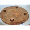 Rustic Log Slice Charcuterie board, Cutting Board, Cake Stand, Serving Platter or Center Piece Live Edge No Bark