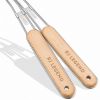 Stainless Steel Perforated Strainer Wood Handle