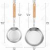Stainless Steel Perforated Strainer Wood Handle
