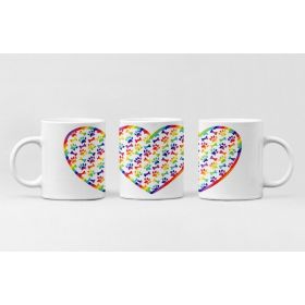 Paw Print Heart Mug