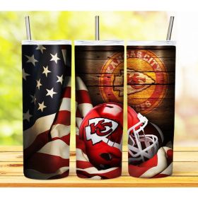 20oz NFL Helmet American Flag Tumbler
