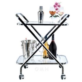 Anne Home - X-Shaped Bar Cart