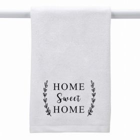 White Towel Home Sweet Home (Wheat)