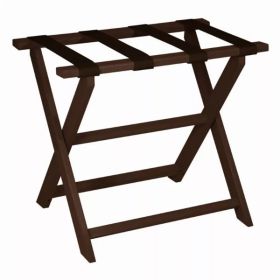 Brown ECO Straight Leg Luggage Rack with 4 Brown Nylon Straps