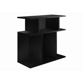 11.75" x 23.75" x 23.75" Black Particle Board Laminate  Accent Table