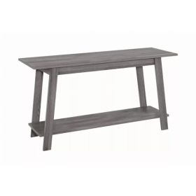 15.75" x 42" x 22.5" Grey Particle Board Laminate TV Stand