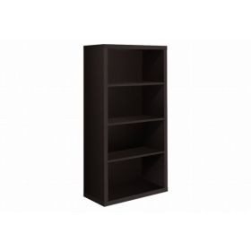 11.75" x 23.75" x 47.5" Cappuccino Particle Board Adjustable Shelves  Bookshelf
