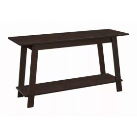 15.75" x 42" x 22.5" Cappuccino Particle Board Laminate TV Stand