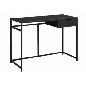 20" x 42.25" x 30" Black Mdf Metal  Computer Desk