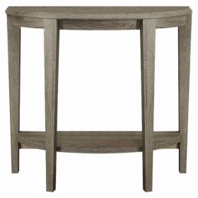 11.75" x 36" x 32.5" Dark Taupe Finish Accent Table