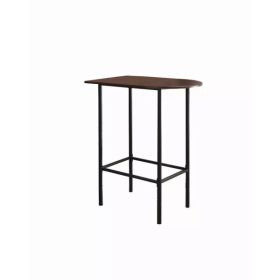 23.75" x 35.5" x 41" Cappuccino Black Mdf Metal  Home Bar