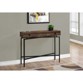32.5" Particle Board Accent Table with Black Legs