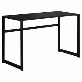 22" x 48" x 30" Black  Black  Tempered Glass  Metal   Computer Desk