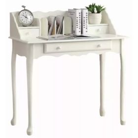 18.25" x 36" x 38" Antique White - Desk