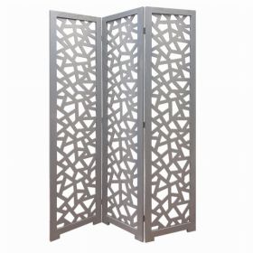 67" x 1.5" x 50" Gray Wood  Screen