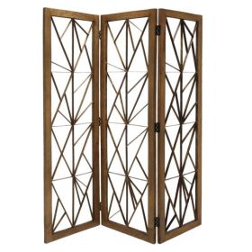 63" x 1.5" x 72" Brown, Wood And Metal, Incline - Screen