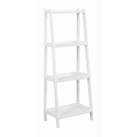 60" Bookcase with 4 Shelves in White