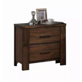 26" X 16" X 25" Oak Metal Nightstand