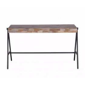 Boho Natural Narrow A Frame Wood  Table Desk