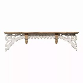 Distressed Vintage Wood Wall Shelf