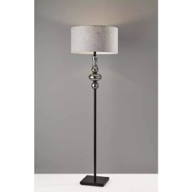 Spherule Black Mercury Glass Floor Lamp