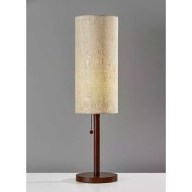 Slim Silhouette Walnut Wood Table Lamp