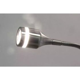 Floor Lamp in Brushed Steel Metal Adjustable LED