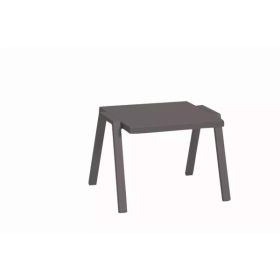 22" X 18" X 16" Taupe Aluminum Side Table
