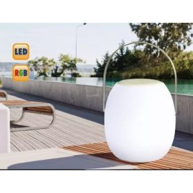9" X 9" X 14" White Plastic Portable Speaker