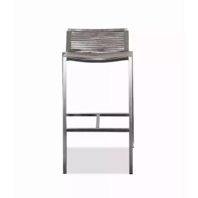 18" X 16" X 33" Stainless Steel Bar Stool