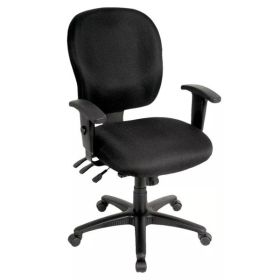 26" x 25" x 37" Charcoal Fabric Chair
