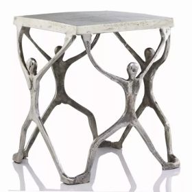 18" x 18" x 18" Buffed Man Figure Table